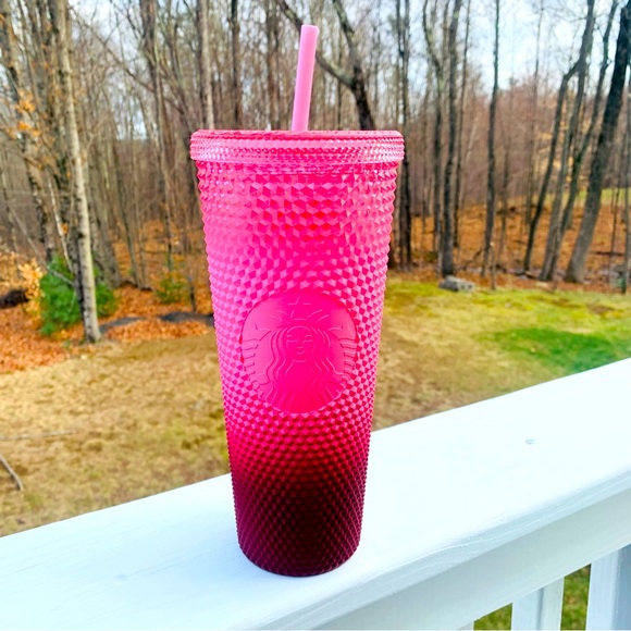 Starbucks Pink Blush ‘Waxberry’ Ombre Bling Studded Tumbler